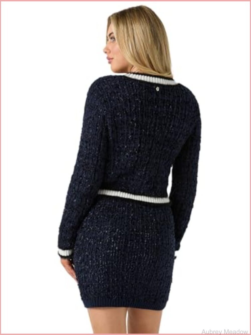 Long Sleeve V-Neck Cardigan Button Closure Lightweight - Picture 4 of 4